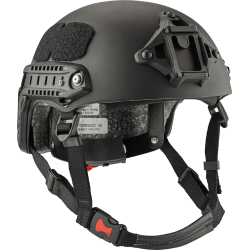 Casque Black Cougar - lunettes claires - Noir - Rails, Shroud et velcros