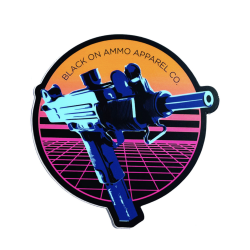 Autocollant Miami Retro Uzi