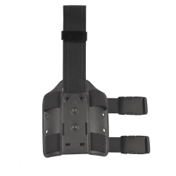 Plaque de Cuisse Double Sangle Fixe Noir