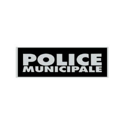 - Bandeau POLICE MUNICIPALE Rétro-réfléchissant inversé