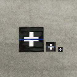 Autocollant "The Thin Blue Line Switzerland"