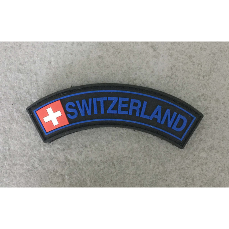 Badge "SWITZERLAND" - Black & Blue