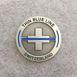 Coin "The Thin Blue Line Switzerland"